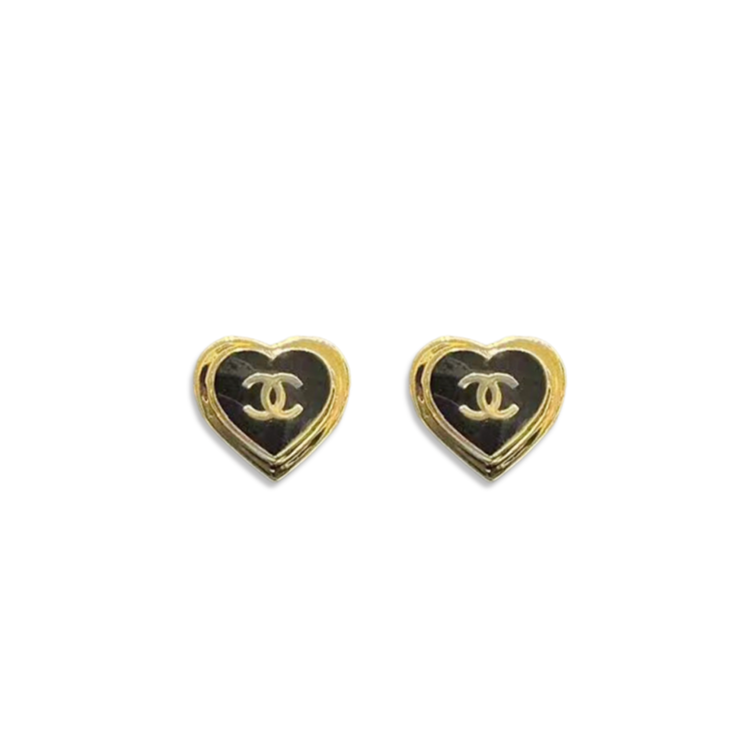 Ch**el heart earrings
